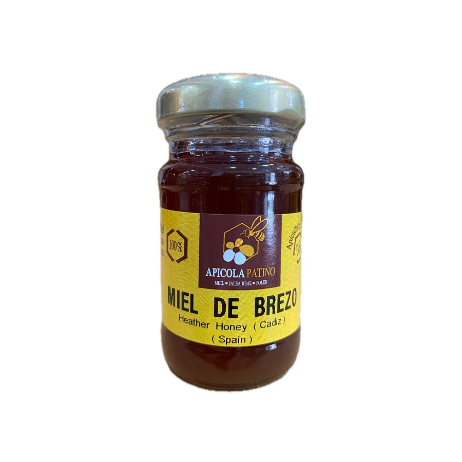 MIEL DE BREZO APÍCOLA PATIÑO 80 G – TARRO ARTESANAL DE CONIL (CÁDIZ)