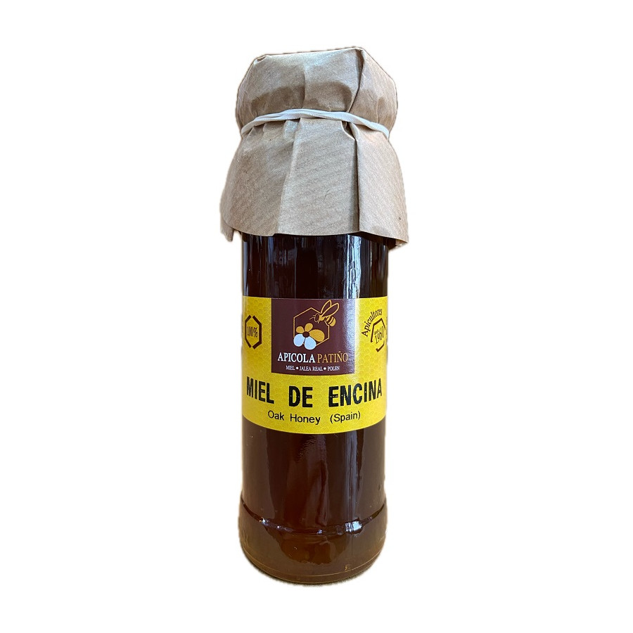 MIEL DE ENCINA APÍCOLA PATIÑO 150 G – TARRO ARTESANAL DE CONIL DE LA F
