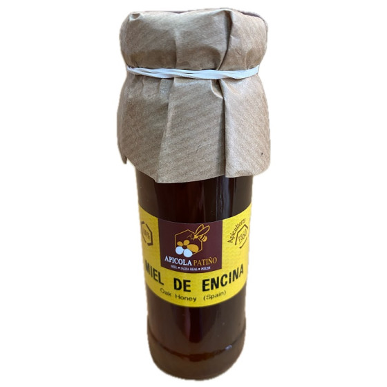 MIEL DE ENCINA APÍCOLA PATIÑO 150 G – TARRO ARTESANAL DE CONIL DE LA F