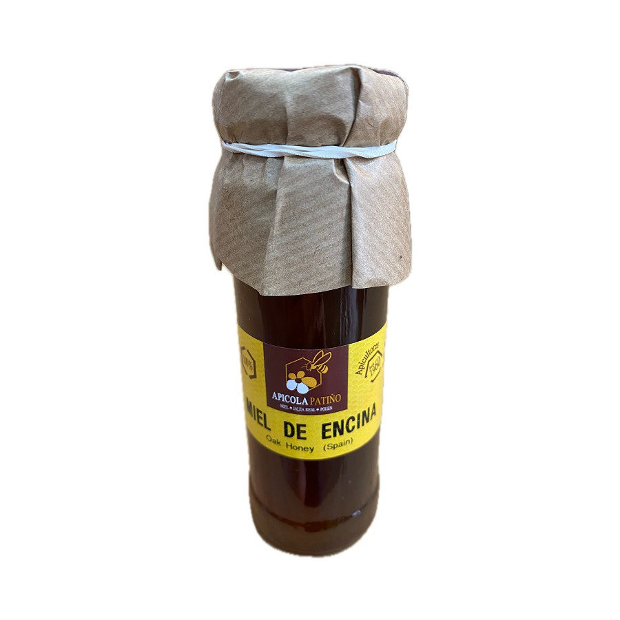 MIEL DE ENCINA APÍCOLA PATIÑO 150 G – TARRO ARTESANAL DE CONIL DE LA F