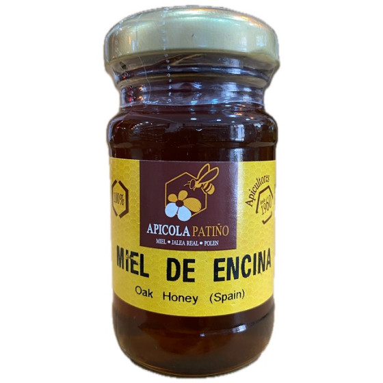 MIEL DE ENCINA APÍCOLA PATIÑO 80 G – TARRO ARTESANAL DE CONIL DE LA FR