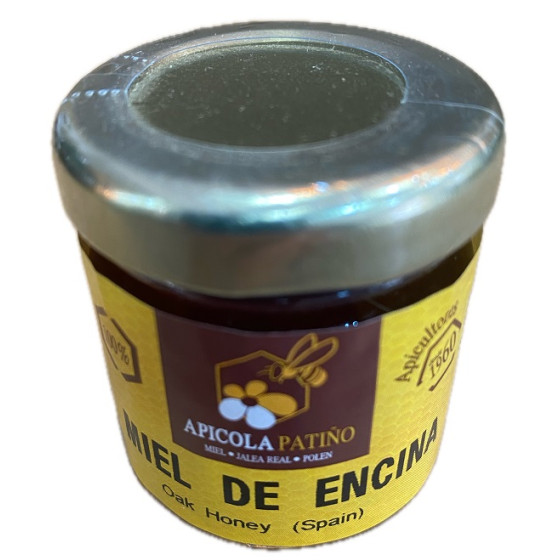 MIEL DE ENCINA APÍCOLA PATIÑO 60 G – TARRO ARTESANAL DE CONIL DE LA FR