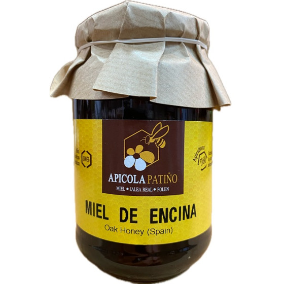 MIEL DE ENCINA APÍCOLA PATIÑO 500 G – MIEL ARTESANAL DE CONIL DE LA FR