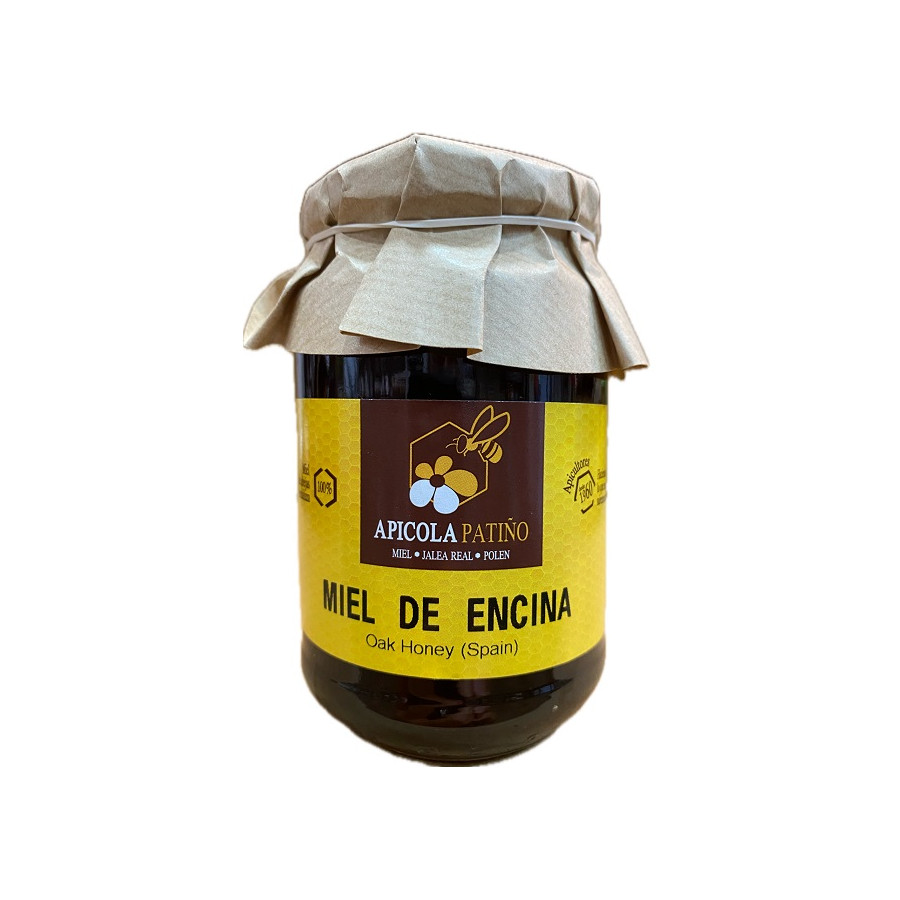 MIEL DE ENCINA APÍCOLA PATIÑO 500 G – MIEL ARTESANAL DE CONIL DE LA FR