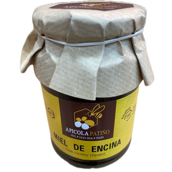 MIEL DE ENCINA APÍCOLA PATIÑO 500 G – MIEL ARTESANAL DE CONIL DE LA FR