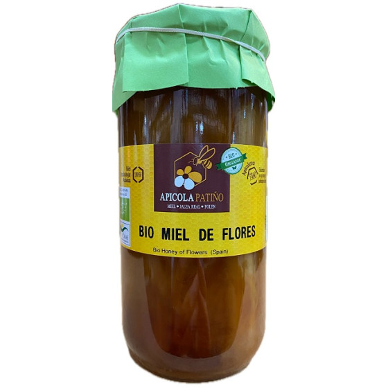 MIEL DE MIL FLORES BIO APÍCOLA PATIÑO 1 KG – CERTIFICADA ECOLÓGICA DE 