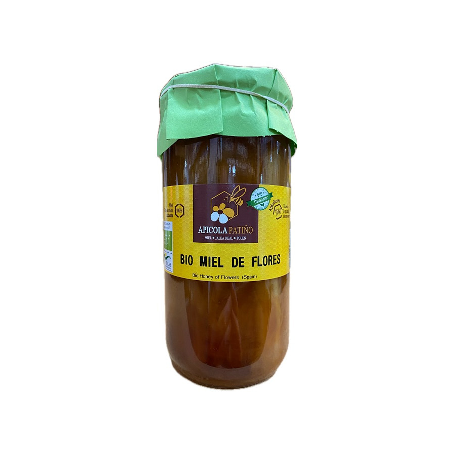 MIEL DE MIL FLORES BIO APÍCOLA PATIÑO 1 KG – CERTIFICADA ECOLÓGICA DE 