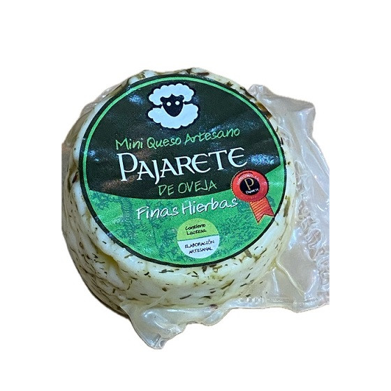 MINI QUESO OVEJA A LAS FINAS HIERBAS  90 gr Aprox. QUESOS PAJARETE VIL