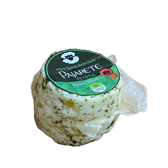 MINI QUESO OVEJA A LAS FINAS HIERBAS  90 gr Aprox. QUESOS PAJARETE VIL