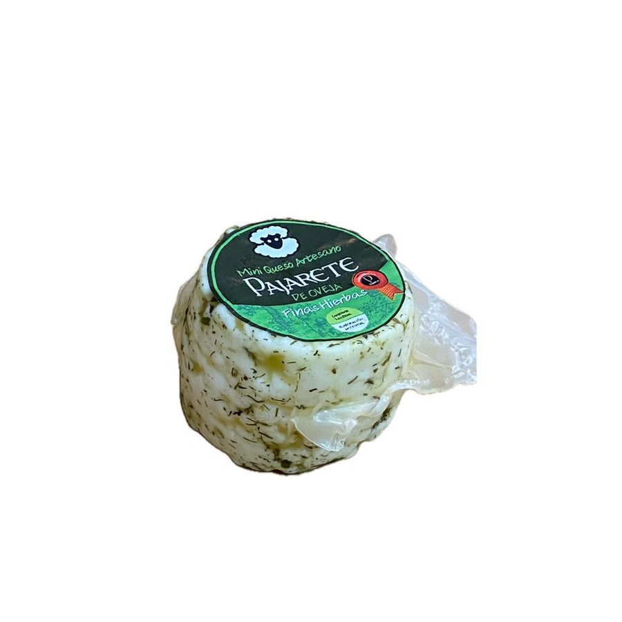 MINI QUESO OVEJA A LAS FINAS HIERBAS  90 gr Aprox. QUESOS PAJARETE VIL