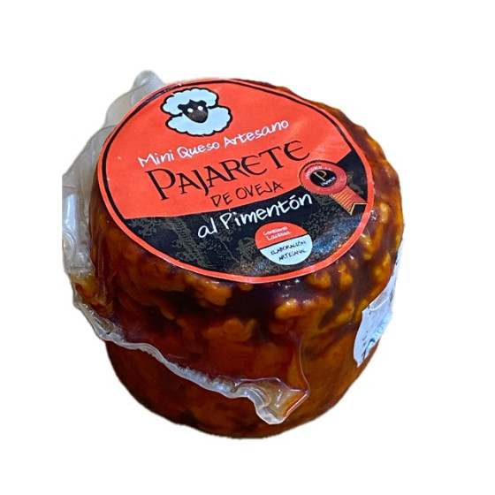 MINI QUESO DE OVEJA AL PIMENTÓN AHUMADO DE LA VERA 95 gr Aprox. QUESOS