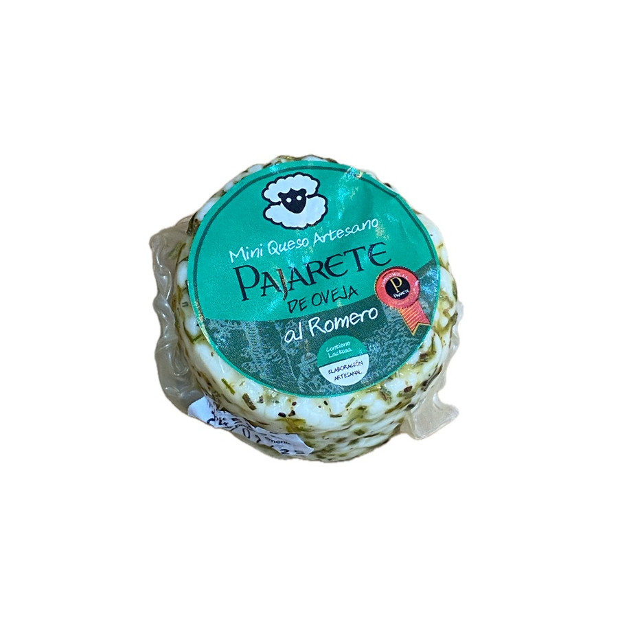 MINI QUESO AL ROMERO SILVESTRE 95 gr Aprox. QUESOS PAJARETE VILAMARTÍN