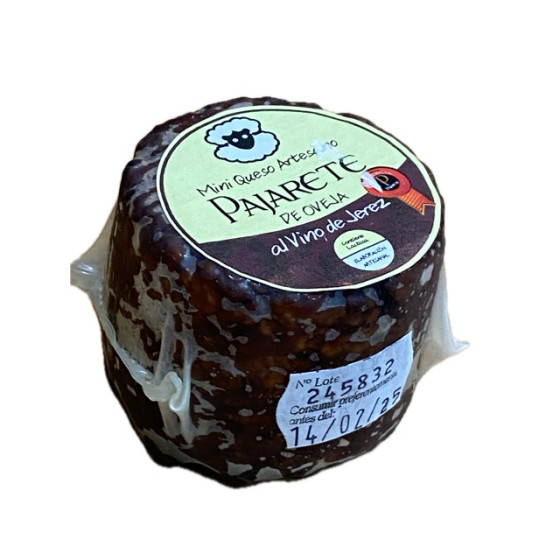 MINI QUESO DE OVEJA AL VINO DE JEREZ 95 gr Aprox. QUESOS PAJARETE VILL