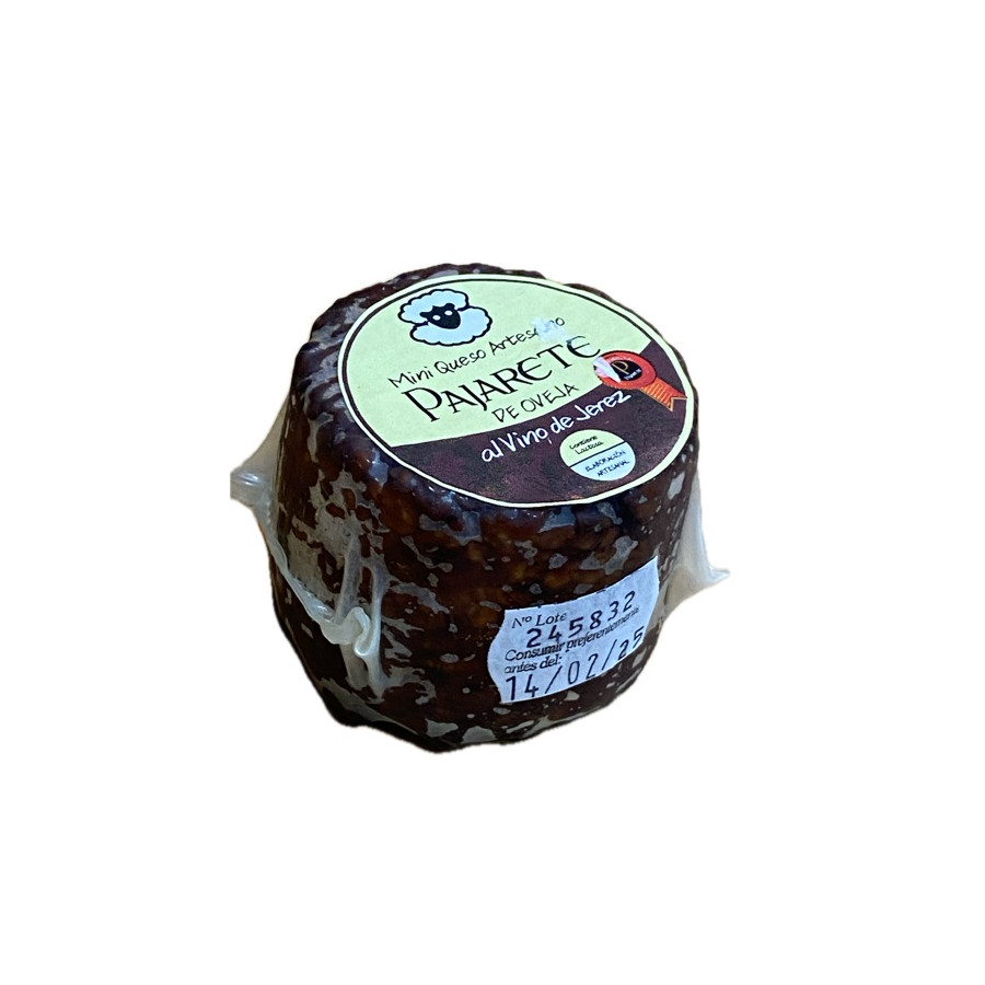 MINI QUESO DE OVEJA AL VINO DE JEREZ 95 gr Aprox. QUESOS PAJARETE VILL
