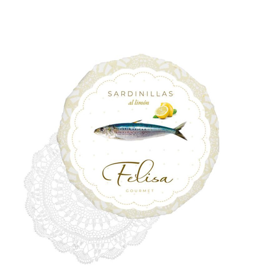 SARDINILLAS AL LIMÓN EN ACEITE DE OLIVA 115 gr FELISA GOURMET
