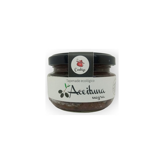 ACEITUNAS NEGRA TAPENADE ECOLÓGICO 120g CONTIGO CONSERVAS ARTESANALES