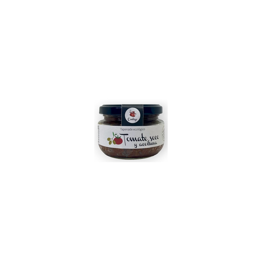 TOMATE SECO Y ACEITUNAS TAPENADE ECOLÓGICO 120 GR 