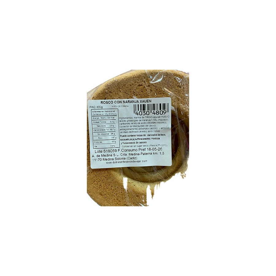 ROCOS DE NARANJA 400G XAUEN – DULCE ARTESANAL DE MEDINA SIDONIA CÁDIZ