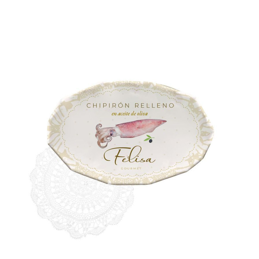 CHIPIRONES RELLENOS EN ACEITE DE OLIVA 110G FELISA GOURMET BARBATE