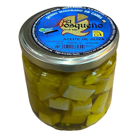 TAQUITOS DE QUESO DE CABRA EN ACEITE DE OLIVA 250G EL BOSQUEÑO EL BOSQ