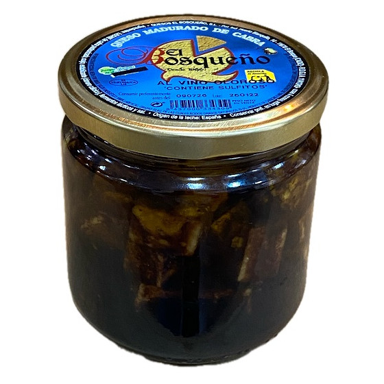 TAQUITOS DE QUESO DE CABRA EN VINO OLOROSO 250G EL BOSQUEÑO EL BOSQUE 