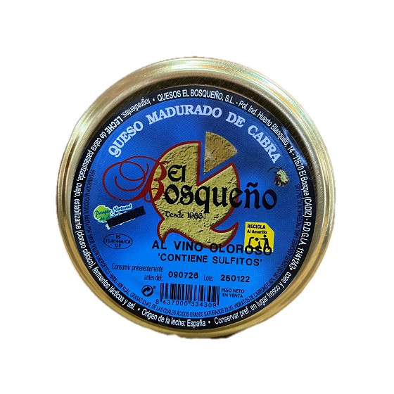 TAQUITOS DE QUESO DE CABRA EN VINO OLOROSO 250G EL BOSQUEÑO EL BOSQUE 