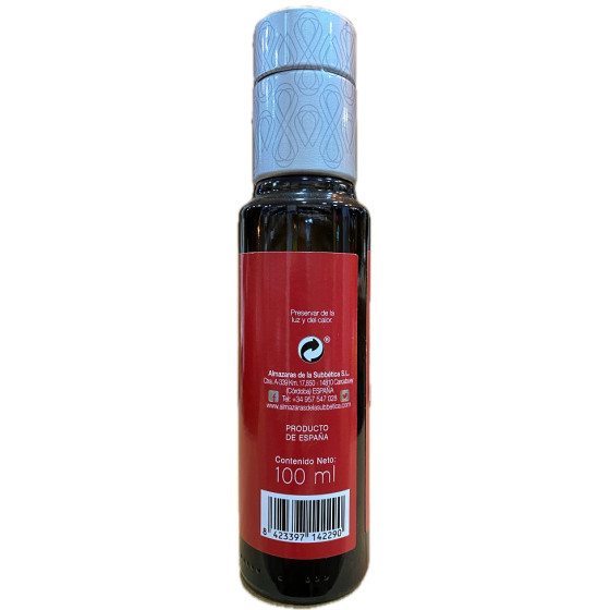 BOTELLA 100 ml ALMAOLIVA ARBEQUINO ALMAZARAS DE LA SUBBÉTICA