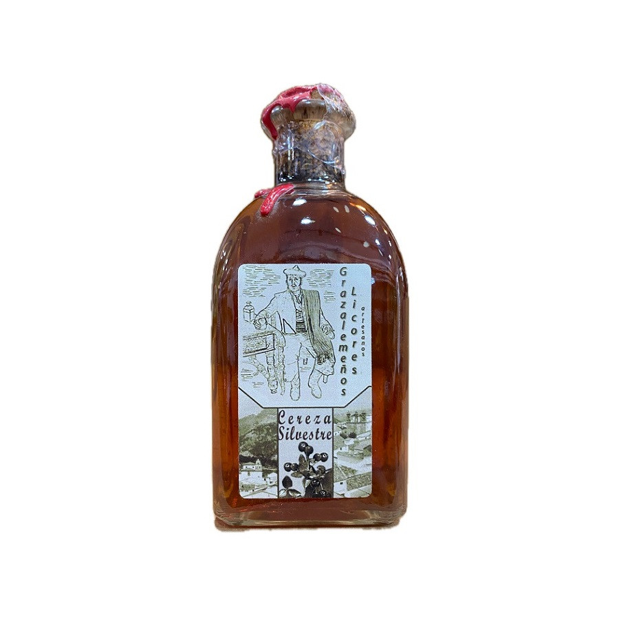 LICOR DE CEREZA SILVESTRE GRAZALEMEÑOS 250ML FRASCA ARTESANAL DE GRAZA