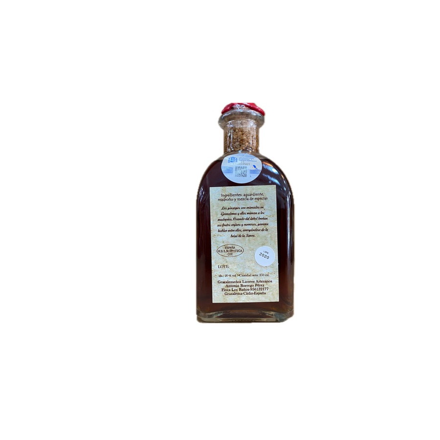 LICOR DE MADROÑO 250 ml. GRAZALEMEÑOS LICORES ARTESANOS