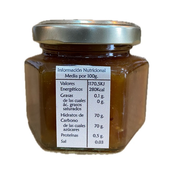 MERMELADA ARTESANA DE NARANJA AMARGA CON HIERBABUENA 120G – SABOR ÚNIC