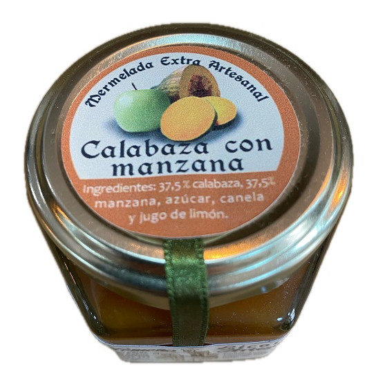 MERMELADA ARTESANA DE CALABAZA Y MANZANA 120G – ELABORACIÓN TRADICIONA
