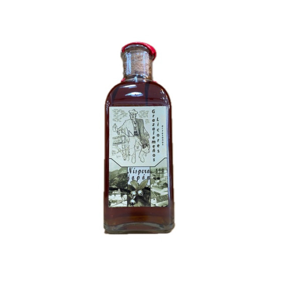 LICOR DE NÍSPERO JOPÓN 500 ml. GRAZALEMEÑOS LICORES ARTESANOS