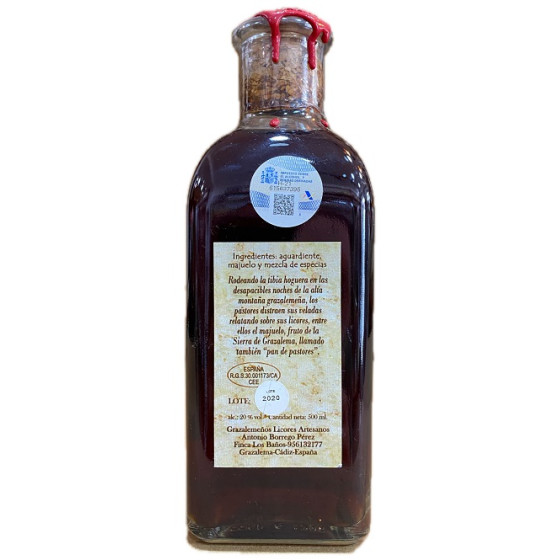LICOR ARTESANO DE MAJUELO 500ML – DESTILADO TRADICIONAL DE GRAZALEMA C