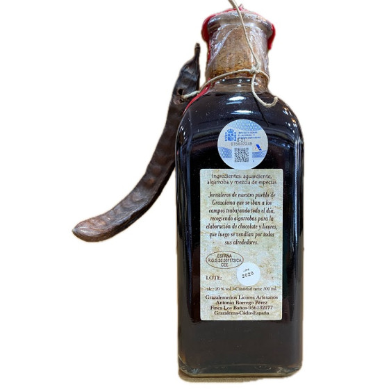 LICOR ARTESANO DE ALGARROBA 500ML – DESTILADO TRADICIONAL DE GRAZALEMA