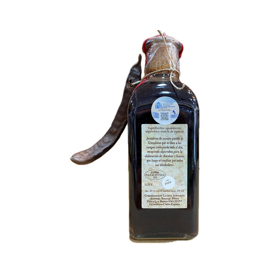 LICOR ARTESANO DE ALGARROBA 500ML – DESTILADO TRADICIONAL DE GRAZALEMA