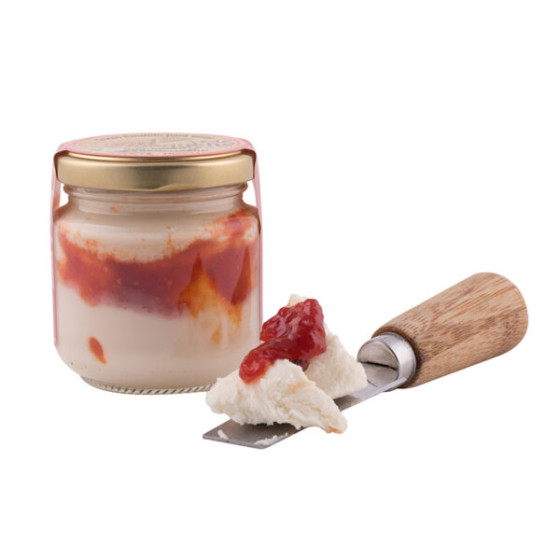CREMA DE QUESO CON PIMIENTOS ASADOS CARAMELIZADOS EL BOSQUEÑO TARRO  1