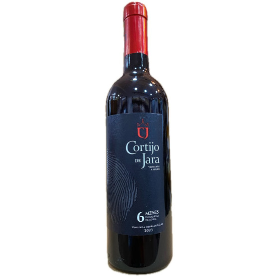 VINO TINTO CORTIJO DE JARA SYRAH, MERLOT Y TEMPRANILLO 75 CL