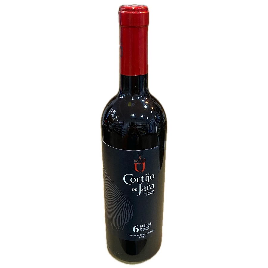 VINO TINTO CORTIJO DE JARA SYRAH, MERLOT Y TEMPRANILLO 75 CL