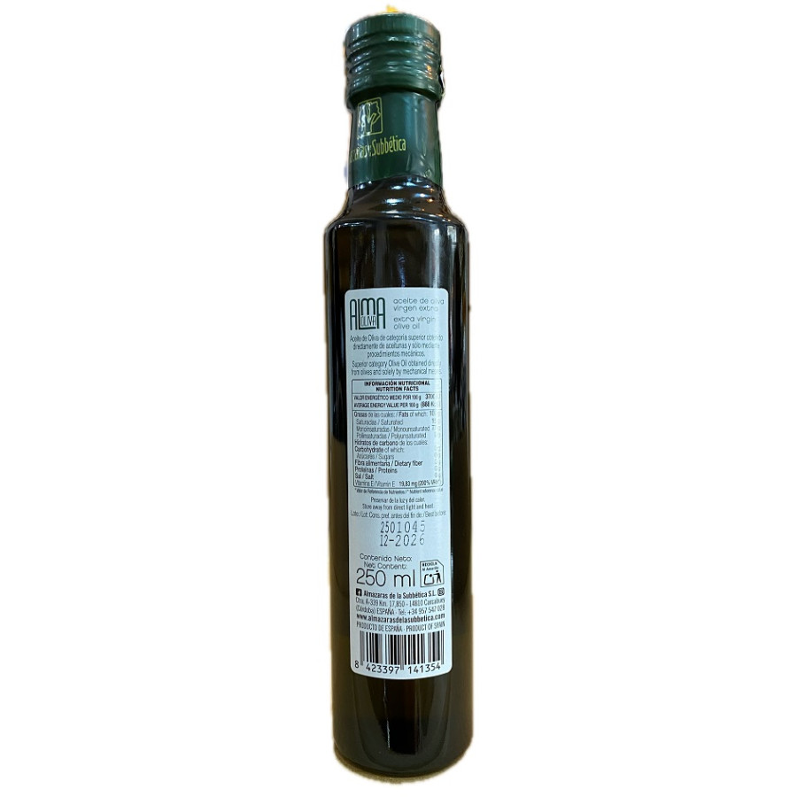 ACEITE DE OLIVA VIRGEN EXTRA 250ML ALMAOLIVA GRAN SELECCIÓN