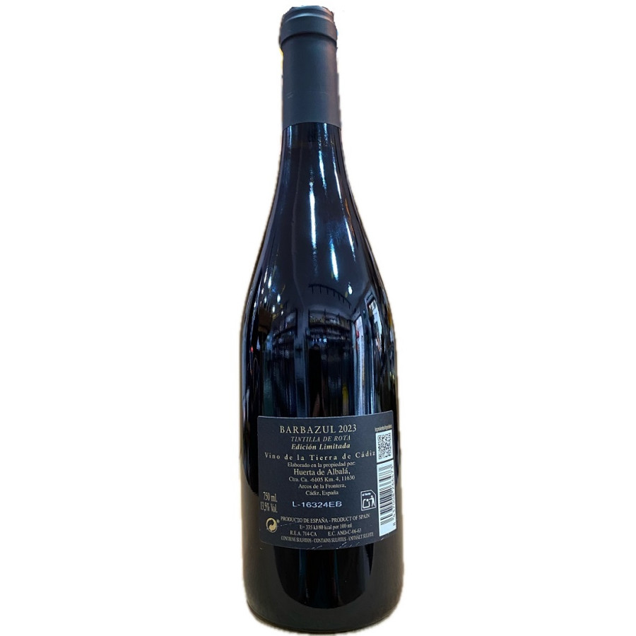 VINO TINTO BARBAZUL TINTILLA DE ROTA EDICIÓN LIMITADA 75 CL