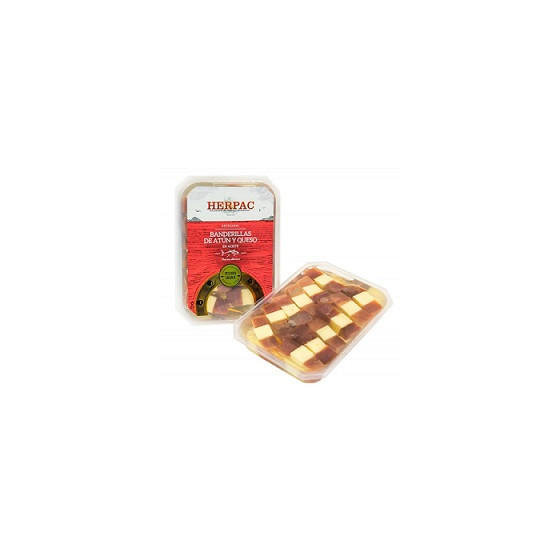 BANDERILLAS DE ATÚN Y QUESO EN ACEITE 12 UD 294G HERPAC BARBATE GOURME