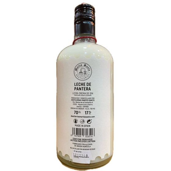 LECHE DE PANTERA LICOR CREMA DE GIN MARTES SANTO 70 CL – AIRES DE CÁDI