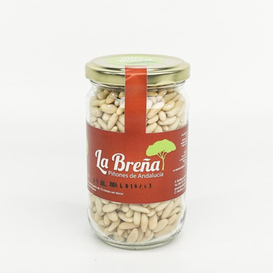 BOTE DE PIÑONES DE 180gr. NACIONAL 1ª CALIDAD. PIÑONES LA BREÑA