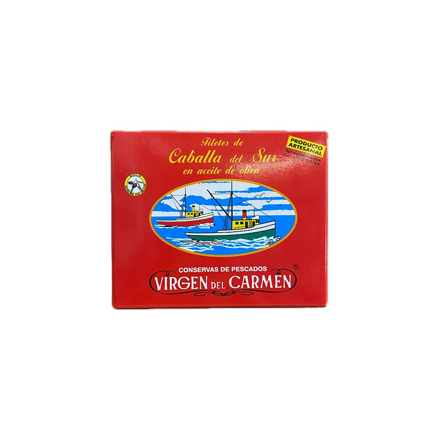 FILETES DE CABALLA EN ACEITE DE OLIVA VIRGEN DEL CARMEN 237 G – CONSER