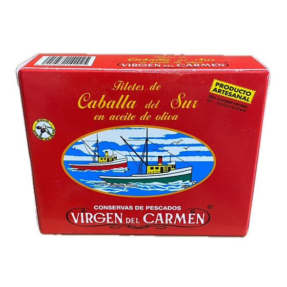 FILETES DE CABALLA EN ACEITE DE OLIVA VIRGEN DEL CARMEN 237 G – CONSER