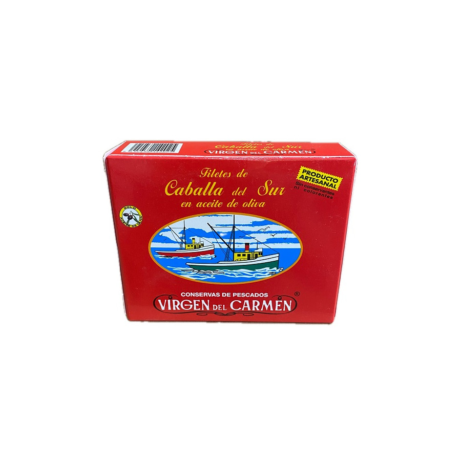 FILETES DE CABALLA EN ACEITE DE OLIVA VIRGEN DEL CARMEN 237 G – CONSER