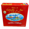 FILETES DE CABALLA EN ACEITE DE OLIVA VIRGEN DEL CARMEN 525 G – CONSER