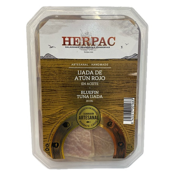 IJADA DE ATÚN ROJO EN ACEITE 250G HERPAC BARBATE SEMICONSERVA GOURMET 