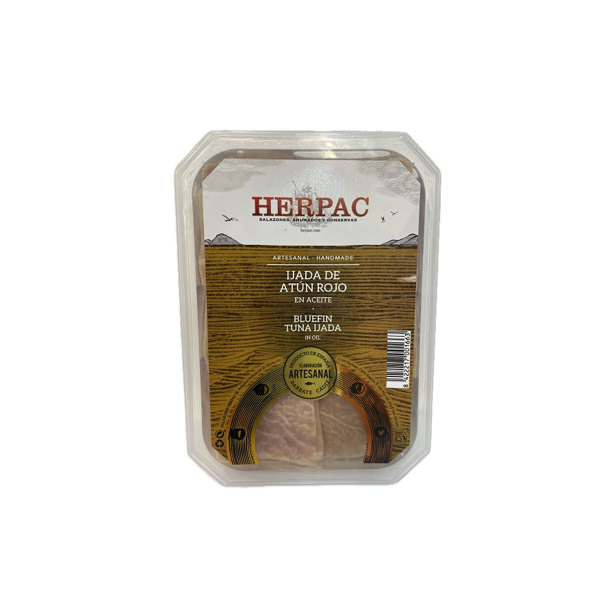 IJADA DE ATÚN ROJO EN ACEITE 250G HERPAC BARBATE SEMICONSERVA GOURMET 