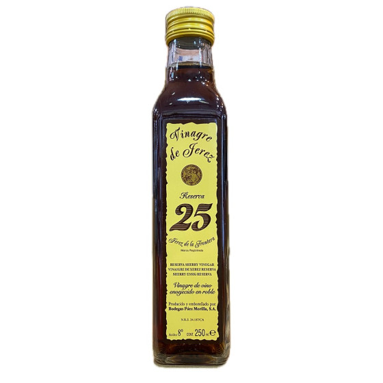 VINAGRE DE JEREZ RESERVA PÁEZ MORILLA 250ML DENOMINACIÓN DE ORIGEN PRO